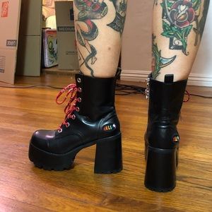 Delia’s platform combat boots